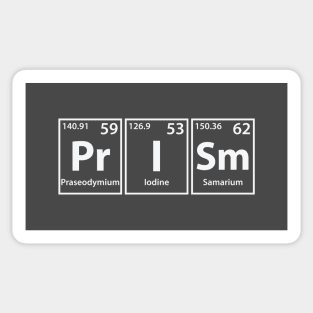 Prism (Pr-I-Sm) Periodic Elements Spelling Sticker